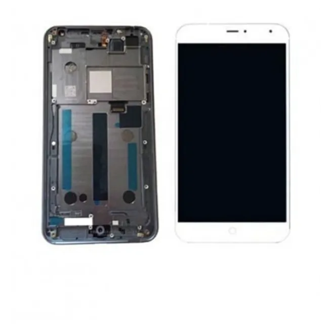 Meizu MX4 pantalla lcd + táctil blanco + marco premium