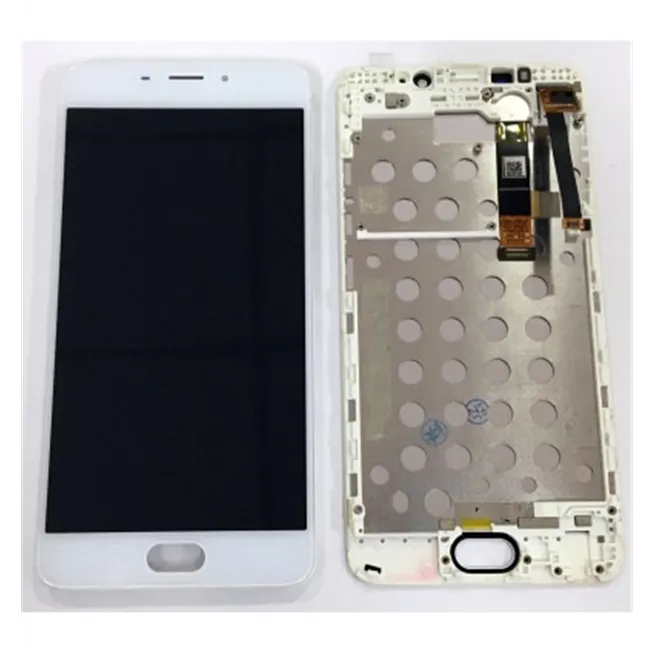 Meizu Meilan M3E pantalla lcd + tactil blanco + marco premium