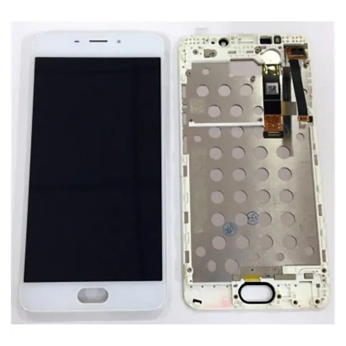 Meizu Meilan M3E pantalla lcd + tactil blanco + marco premium