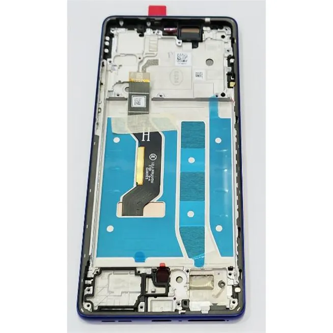 Pantalla lcd para Motorola G85 mas tactil negro mas marco azul cobalto 5D68C24856 Service Pack