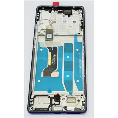 Pantalla lcd para Motorola G85 mas tactil negro mas marco azul cobalto 5D68C24856 Service Pack