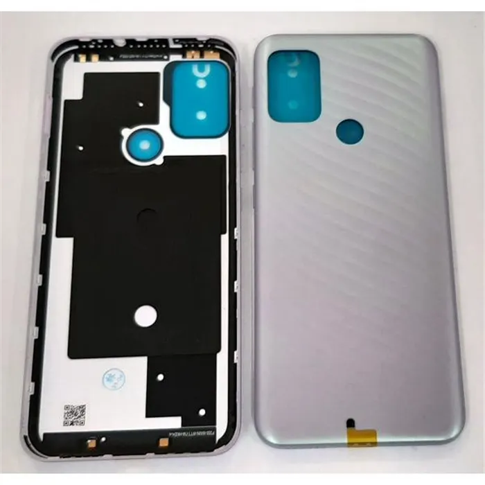 Tapa trasera o tapa bateria plata para Motorola Moto G10