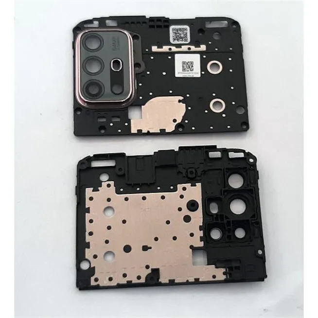 Carcasa trasera sujecion para Motorola Moto G30 mas cubierta camara negra calidad premium