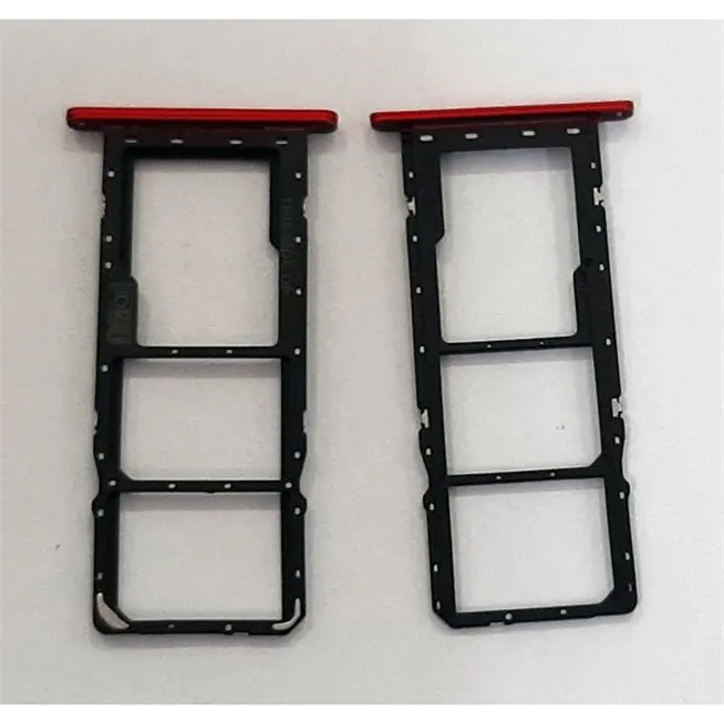 Soporte o bandeja dual sim roja para Motorola Moto G8 Power Lite calidad premium