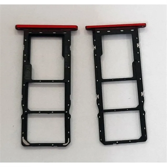 Soporte o bandeja dual sim roja para Motorola Moto G8 Power Lite calidad premium