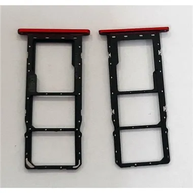 Soporte o bandeja dual sim roja para Motorola Moto G8 Power Lite calidad premium