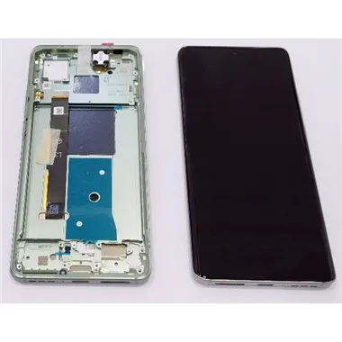 Pantalla lcd para Motorola Edge 40 mas tactil negro con marco verde nebula 5D68C22672 Service Pack