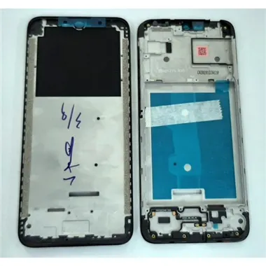 Carcasa central o marco negro para Motorola Moto E7 Power calidad premium