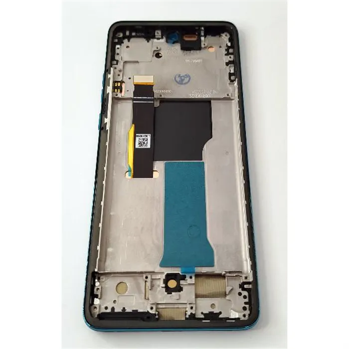 Pantalla lcd para Motorola Edge 40 Neo XT2307-1 mas tactil negro con marco azul calidad premium