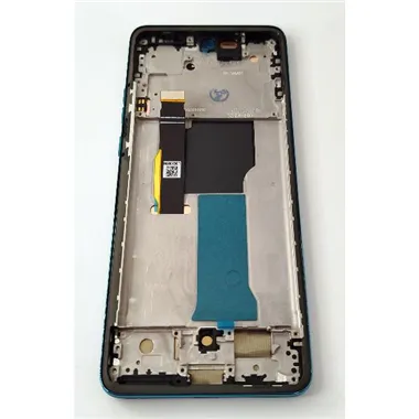 Pantalla lcd para Motorola Edge 40 Neo XT2307-1 mas tactil negro con marco azul calidad premium