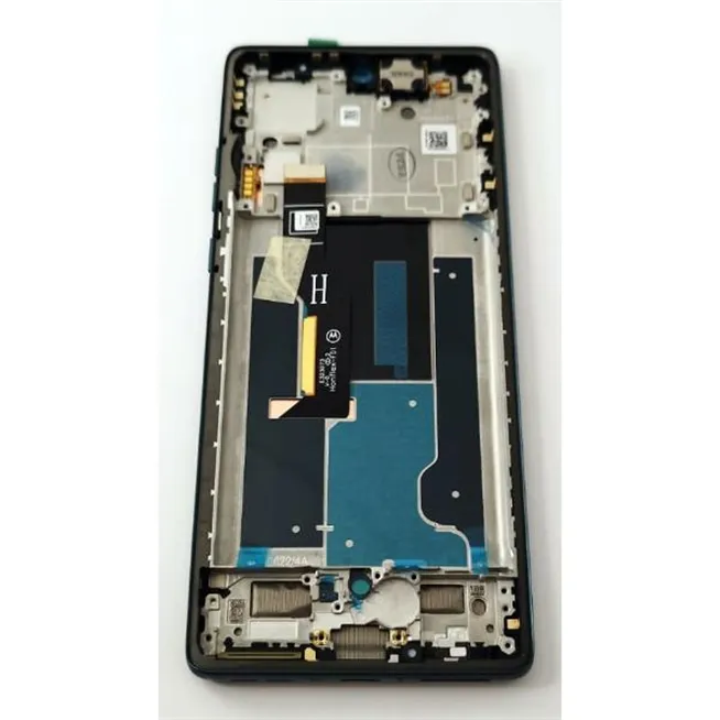 Pantalla lcd para Motorola Edge 50 Fusion mas tactil negro con marco negro 5D68C24359 Service Pack