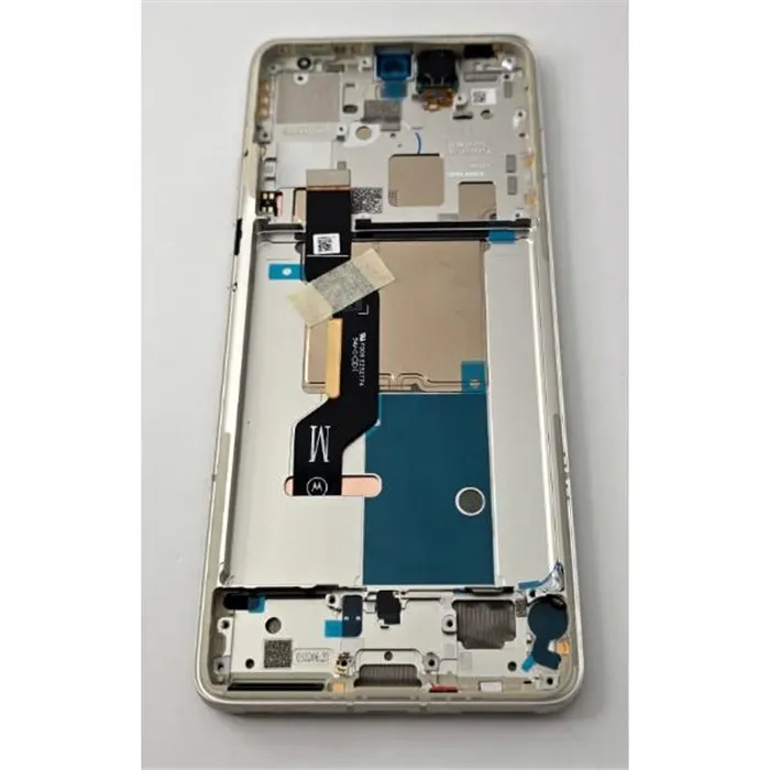 Pantalla lcd para Motorola Edge 50 Pro XT2403-1 mas tactil negro con marco blanco 5D68D24324 Service Pack