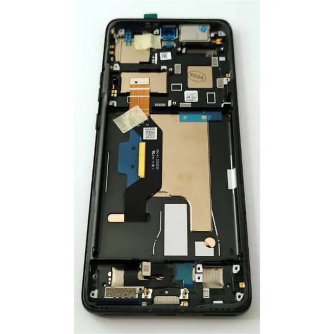 Pantalla lcd para Motorola Edge 50 Ultra mas tactil negro con marco gris 5D68C24468 Service Pack