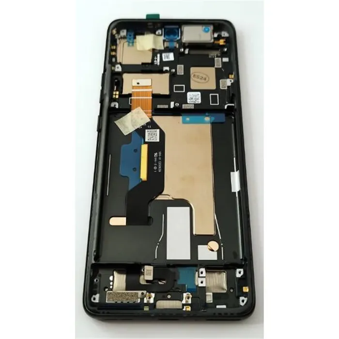Pantalla lcd para Motorola Edge 50 Ultra mas tactil negro con marco gris 5D68C24468 Service Pack