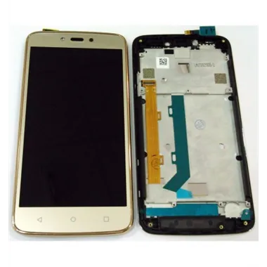 Motorola Moto C Plus xt1723 pantalla lcd + tactil dorado + marco premium
