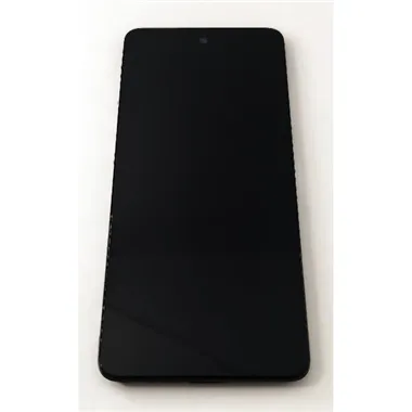 Pantalla lcd para Motorola E14 mas tactil negro con marco negro 5D68C24645 Service Pack