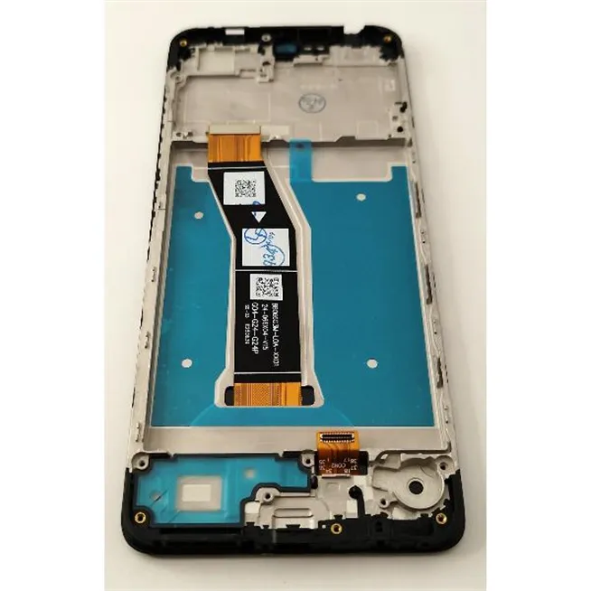Pantalla lcd para Motorola Moto E14 mas tactil negro con marco negro calidad premium