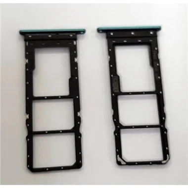 Soporte o bandeja dual sim azul para Motorola Moto E20 calidad premium