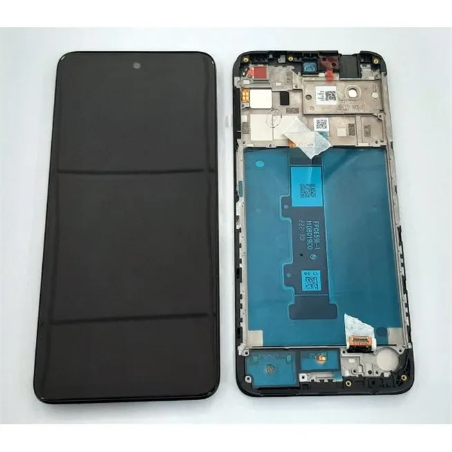 Pantalla lcd para Motorola Moto E22s 5D68C21370 mas tactil negro mas marco negro Service Pack