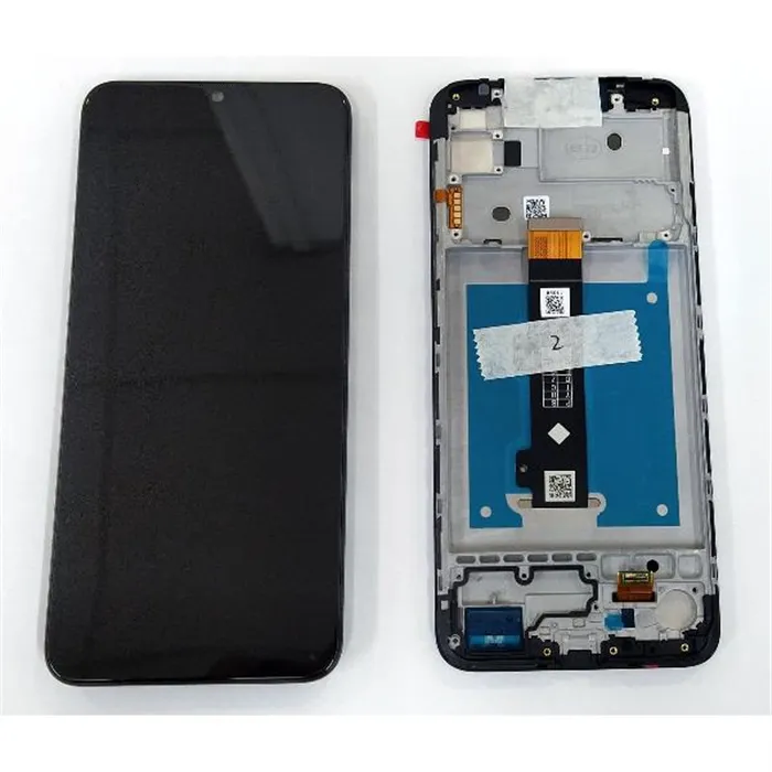 Pantalla lcd para Motorola Moto E20 5D68C19457 + táctil negro + marco Service Pack Premium