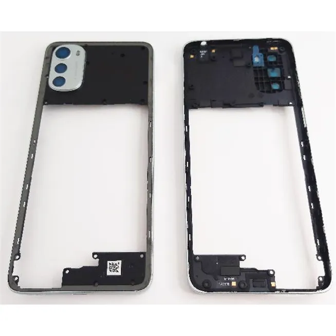 Carcasa o marco central plata para Motorola Moto E32 XT2227 calidad premium