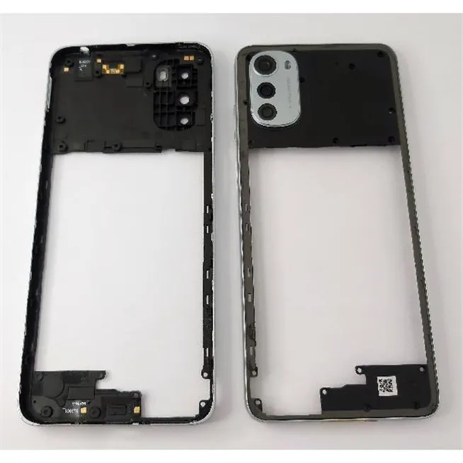 Carcasa o marco central plata para Motorola Moto E32s 
