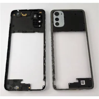 Carcasa o marco central plata para Motorola Moto E32s 