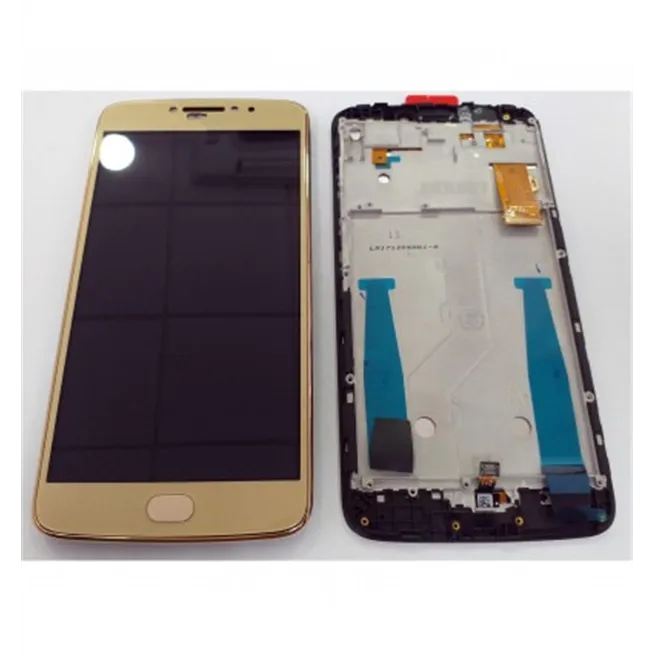Motorola Moto E4 Plus XT1770 XT1773 XT1771 pantalla lcd + tactil dorado + marco dorado premium