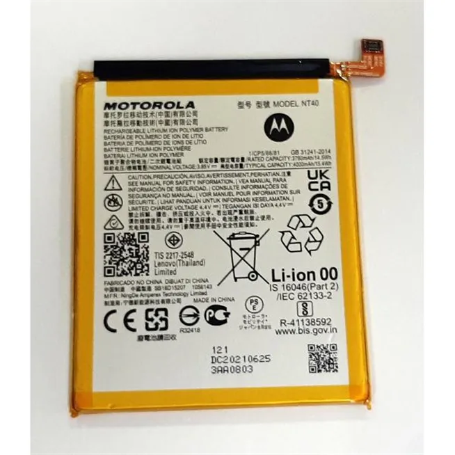 Bateria NT40 4000mAh para Motorola Service Pack SB18D15207