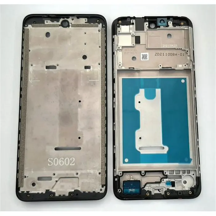 Carcasa central o marco negro para Motorola Moto E40 calidad premium
