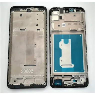 Carcasa central o marco negro para Motorola Moto E40 calidad premium