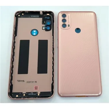 Tapa trasera o tapa bateria rosa para Motorola Moto E40 mas cubierta camara