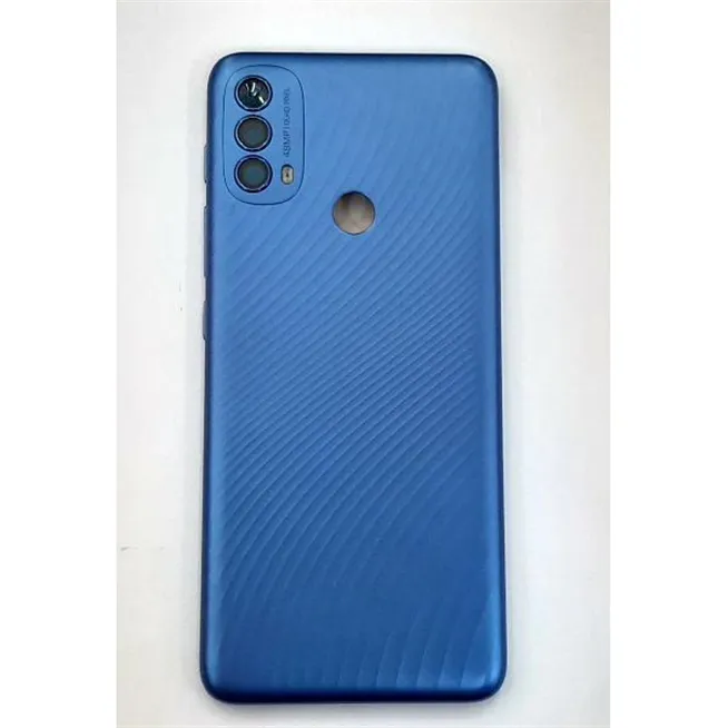 Tapa trasera o tapa bateria azul para Motorola Moto E40 mas cubierta camara