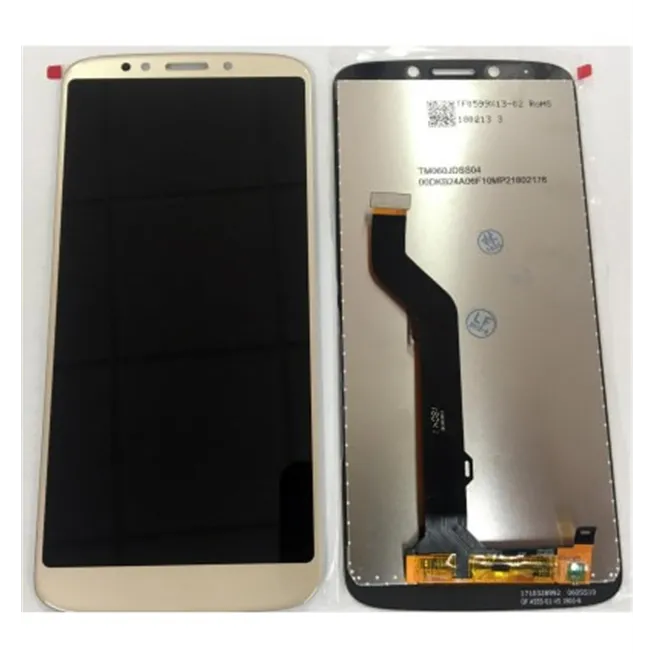 Motorola Moto E5 Plus pantalla lcd + tactil dorado premium