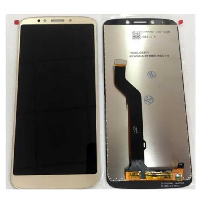 Motorola Moto E5 Plus pantalla lcd + tactil dorado premium