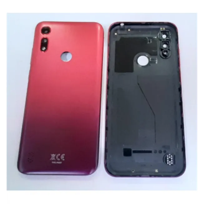 Tapa trasera o tapa bateria roja para Motorola Moto E6S mas cubierta camara
