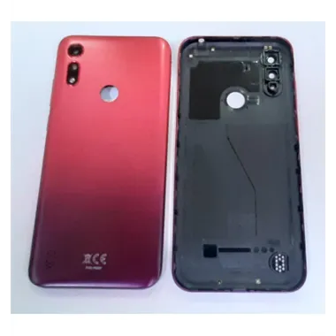 Tapa trasera o tapa bateria roja para Motorola Moto E6S mas cubierta camara