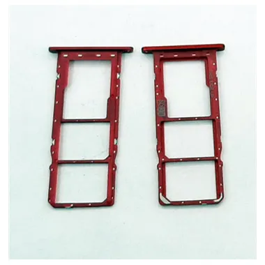 Soporte o bandeja dual sim roja para Motorola Moto E6S calidad premium