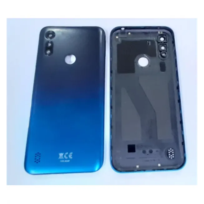 Tapa trasera o tapa bateria azul para Motorola Moto E6S mas cubierta camara