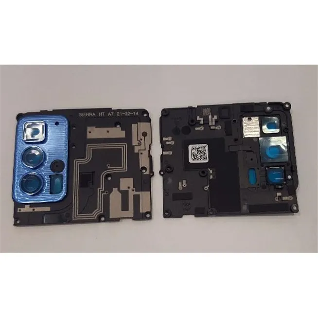Carcasa sujecion mas cubierta camara azul oscuro para Motorola Edge 20 Pro XT2153 calidad premium