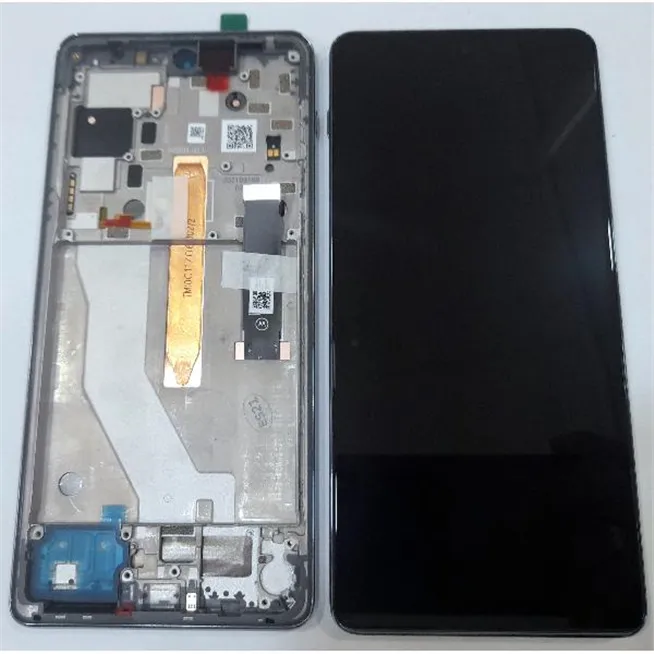 Pantalla lcd para Motorola Edge 20 Pro XT2153 5D68C19376 mas tactil negro mas marco cloud service pack