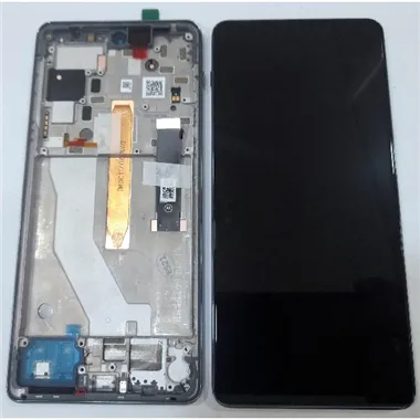 Pantalla lcd para Motorola Edge 20 Pro XT2153 5D68C19376 mas tactil negro mas marco cloud service pack