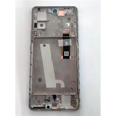 Pantalla lcd para Motorola Moto Edge 30 XT2203 5D68C20586 mas tactil negro mas marco plata Service Pack