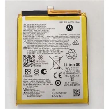 Bateria ND40 4020mAh para Motorola Moto Edge 30 XT2203 Service Pack