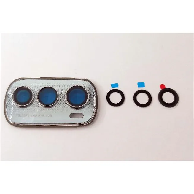 Cubierta camara plata para Motorola Moto Edge 30 XT2203 calidad premium
