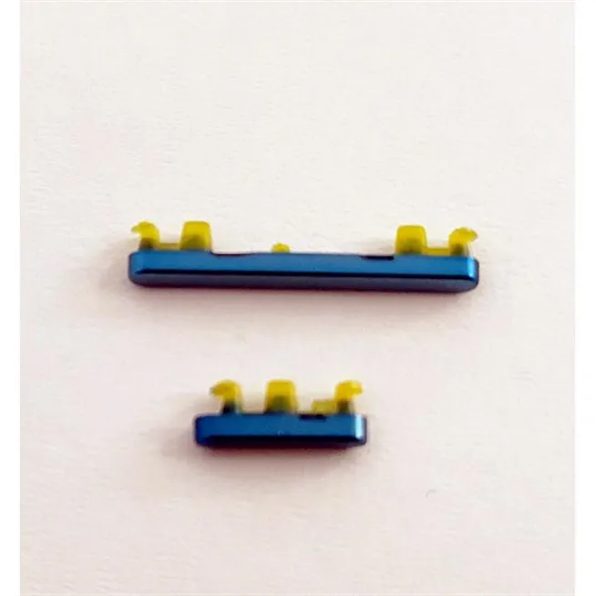 Set 2 botones verdes para Motorola Moto Edge 30 XT2203 calidad premium
