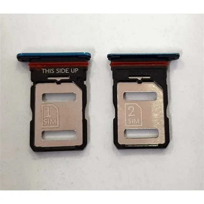 Soporte o bandeja dual sim azul para Motorola Moto Edge 30 XT2203 calidad premium