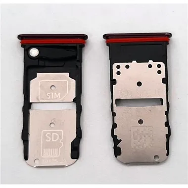 Soporte o bandeja dual sim purpura para Motorola Moto Edge calidad premium