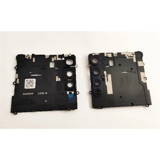 Carcasa sujecion placa para Motorola Moto Edge mas cubierta camara azul calidad premium