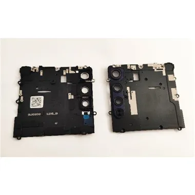 Carcasa sujecion placa para Motorola Moto Edge mas cubierta camara azul calidad premium